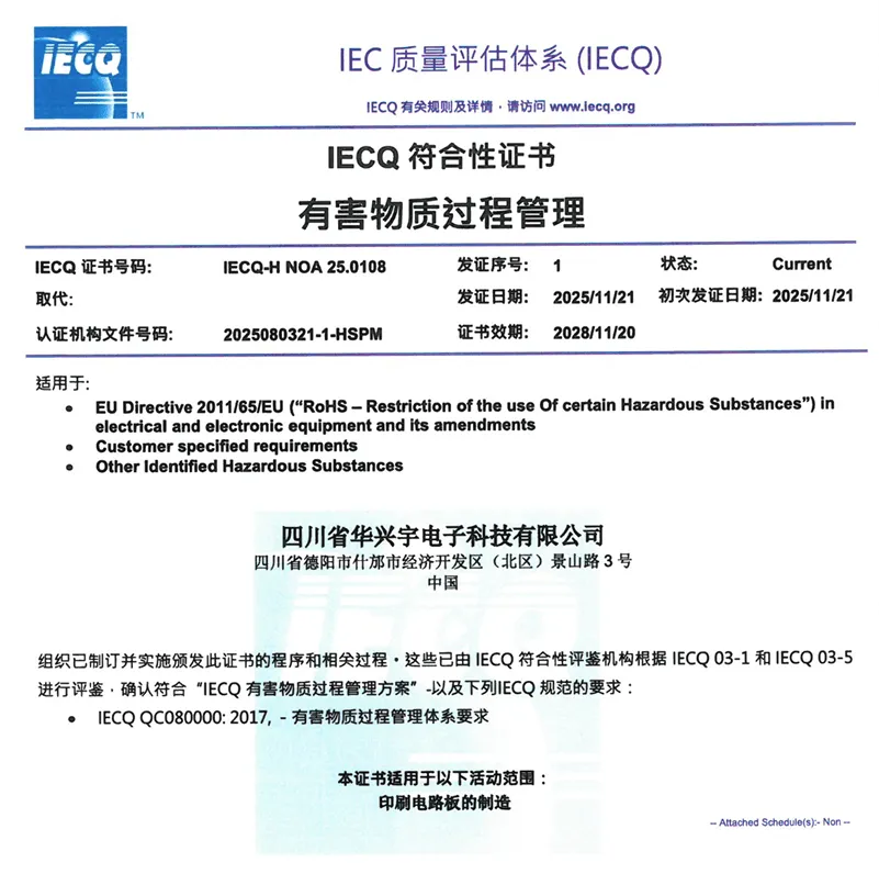 QC 080000有害物质过程管理体系